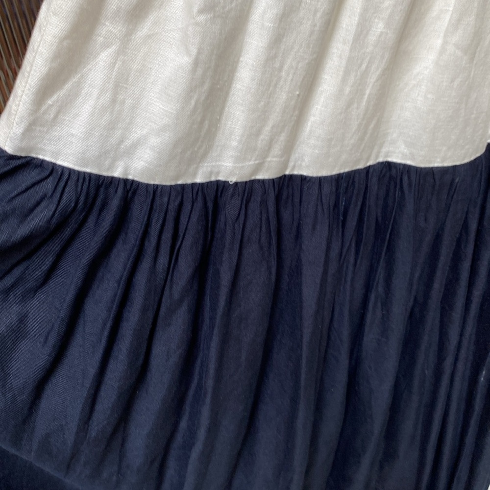 Colorblock Linen Dress - Picture 3 of 3